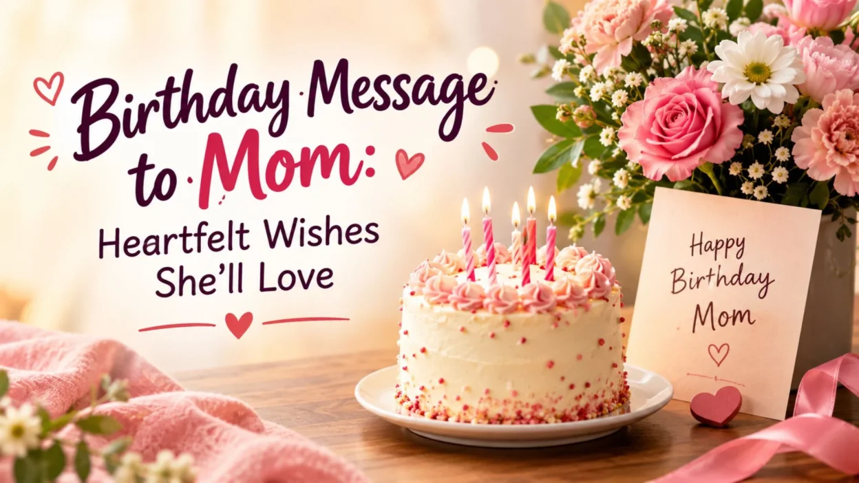 Birthday Message to Mom: Heartfelt Wishes She’ll Love ❤️🎂