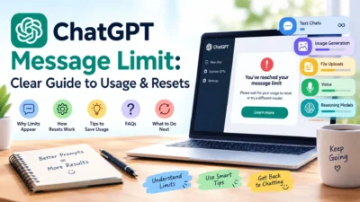 ChatGPT message limit guide to usage and resets