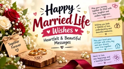 Happy married life wishes for a newly married couple 💍❤️
