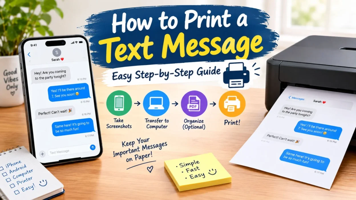 How to Print a Text Message: Easy Step-by-Step Guide 🖨️📱