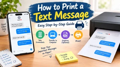 How to Print a Text Message: Easy Step-by-Step Guide 🖨️📱