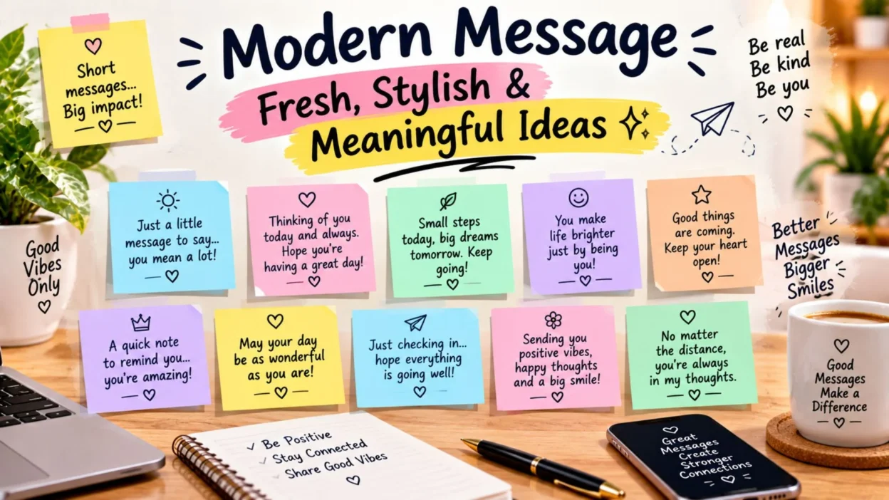 Modern Message: Fresh, Stylish & Meaningful Ideas ✨