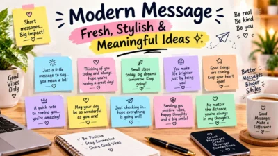 Modern Message: Fresh, Stylish & Meaningful Ideas ✨