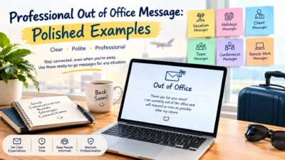 Professional Out of Office Message: Polished Examples 💼📩