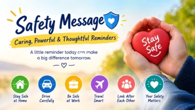Safety Message: Caring, Powerful & Thoughtful Reminders 🛡️