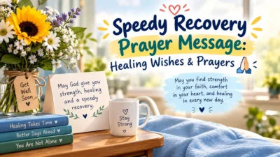 Speedy Recovery Prayer Message – Healing Wishes & Prayers 🙏