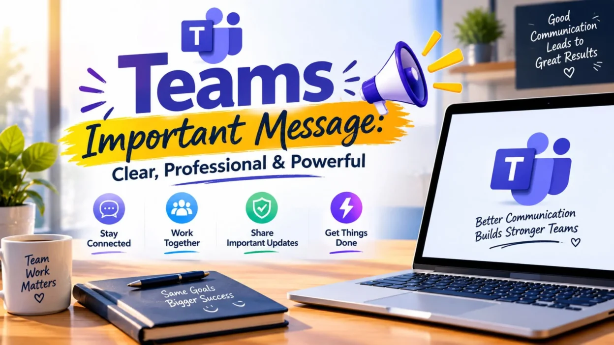 Teams Important Message: Clear & Professional Team Messages 📢