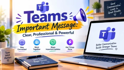 Teams Important Message: Clear & Professional Team Messages 📢
