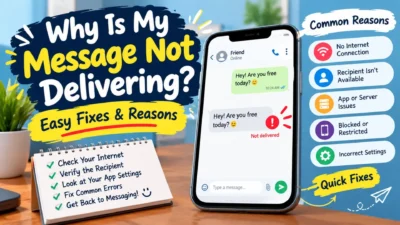 Why is my message not delivering with a phone and messaging app